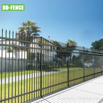 Pannello recinzione in ferro battuto a lancia per giardino